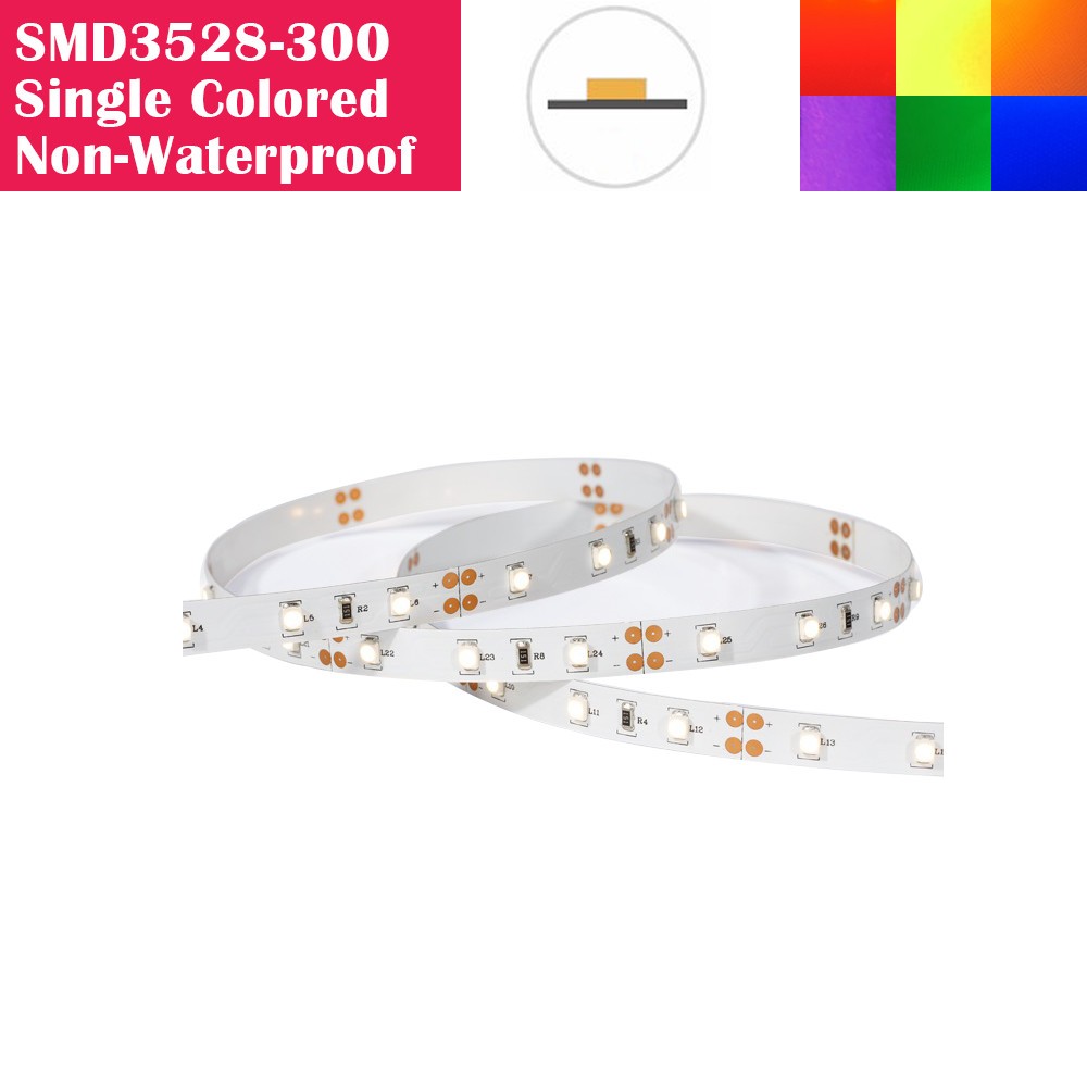 25foot long of SMD3528/SMD2835 (0.1W) Non-waterproof  60LEDs per 100cm Flexible LED Strip Lights